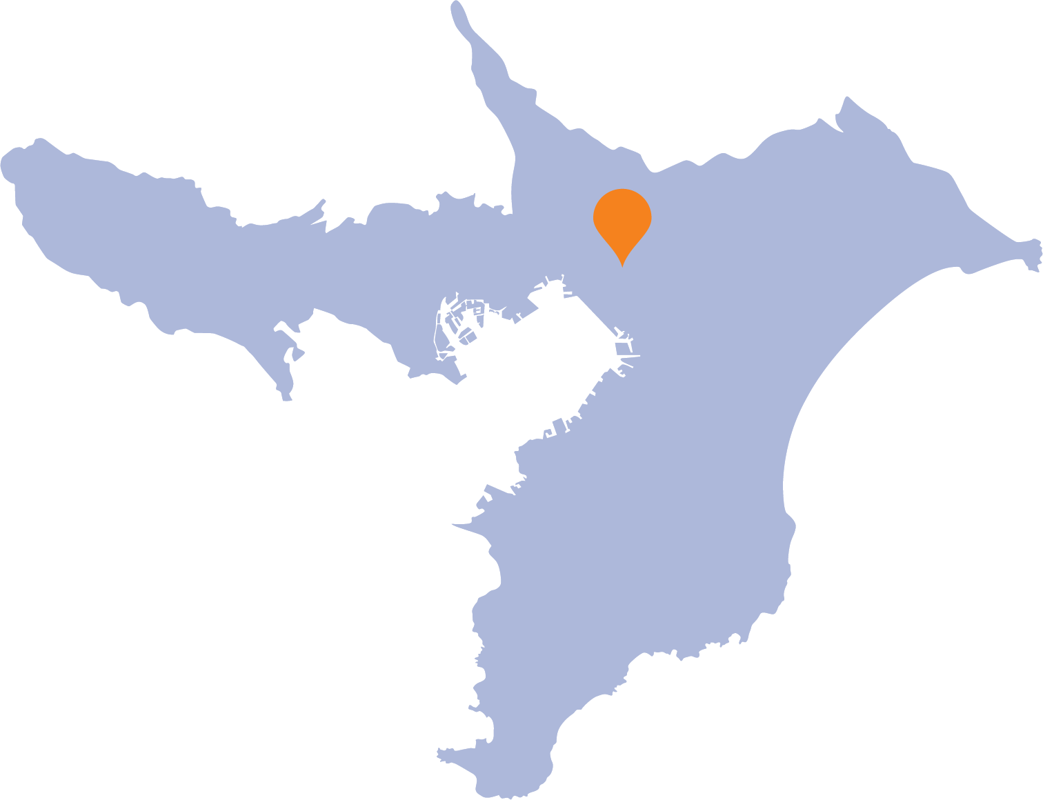 活動エリアの地図